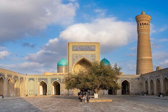 A Complete Chapter To Old Bukhara - Another Great Minaret moment and Mir-i-Arab Madrasa: the tour stays focused