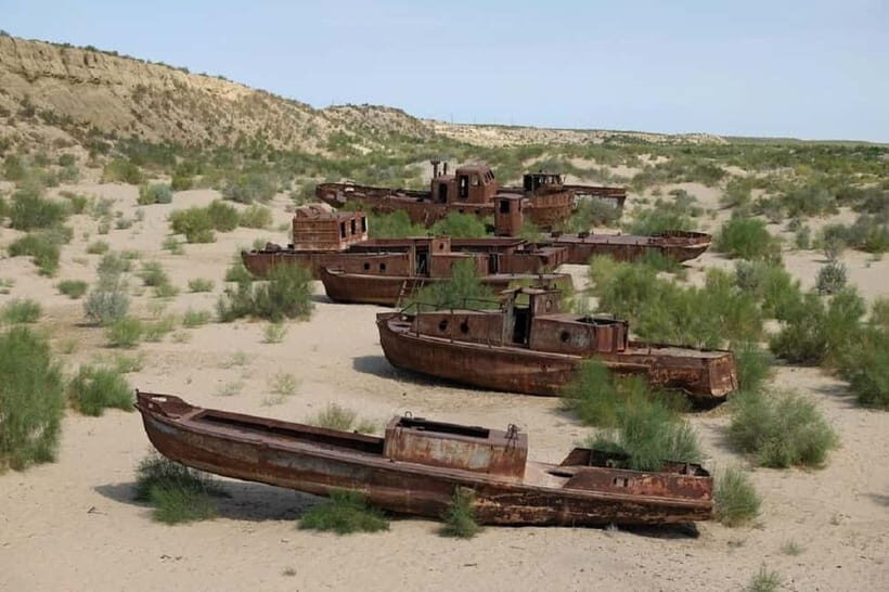 Aral Sea Tour from Nukus 1 night / 2 days - Yurt camp at night: sunrise, shower, and stars