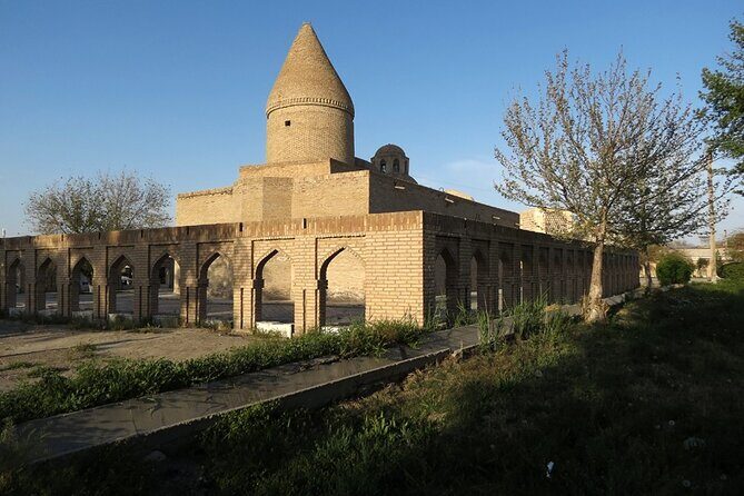 Bukhara Walking Tour - Stop 5: Abdulaziz-Khan Madrasah (the most magnificent and the yellow-color clue)