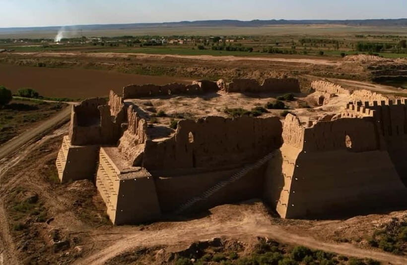 Transfer: Bukhara - Khiva via Ancient Fortresses - Turning the Bukhara to Khiva drive into fortress time